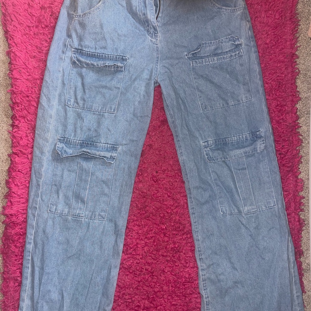 Women’s Blue Cargo Pants